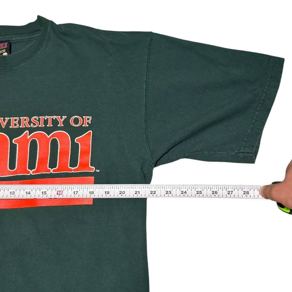 University of Miami Dark Green Short Sleeve Tee - Picture 6 of 7